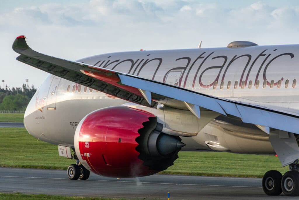 Dublin,,Ireland,/,May,2020:,Virgin,Atlantic,,Boeing,787,,Landed