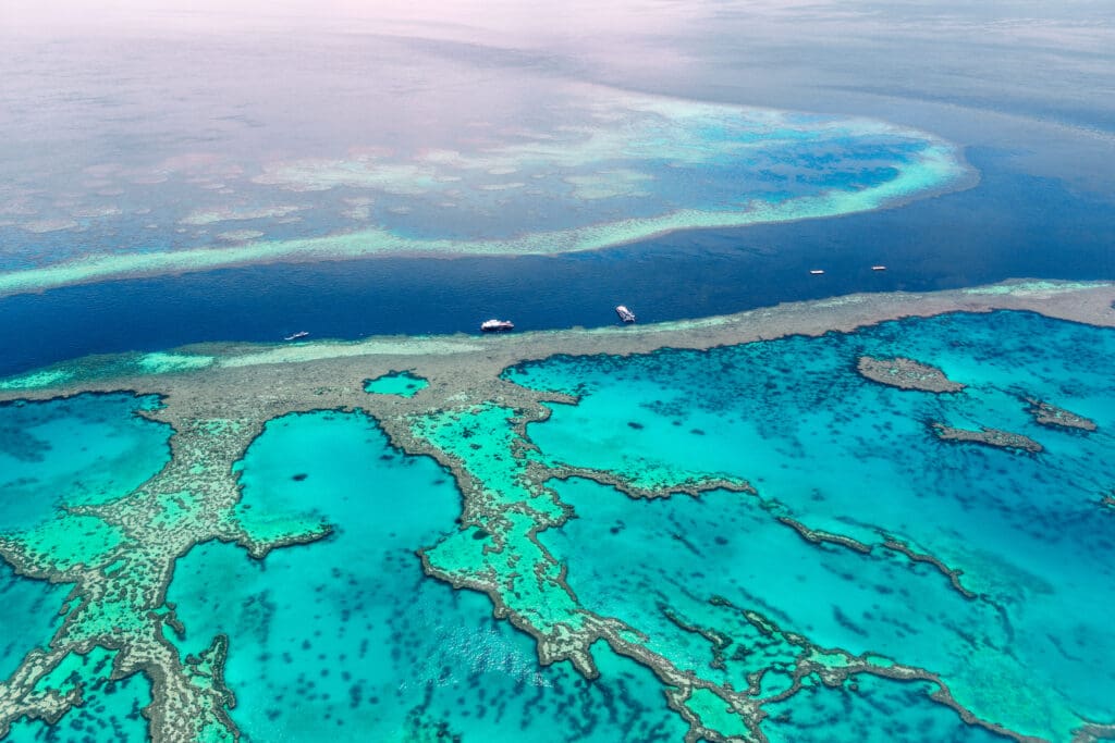 Aerial,View,Of,The,Great,Barrier,Reef