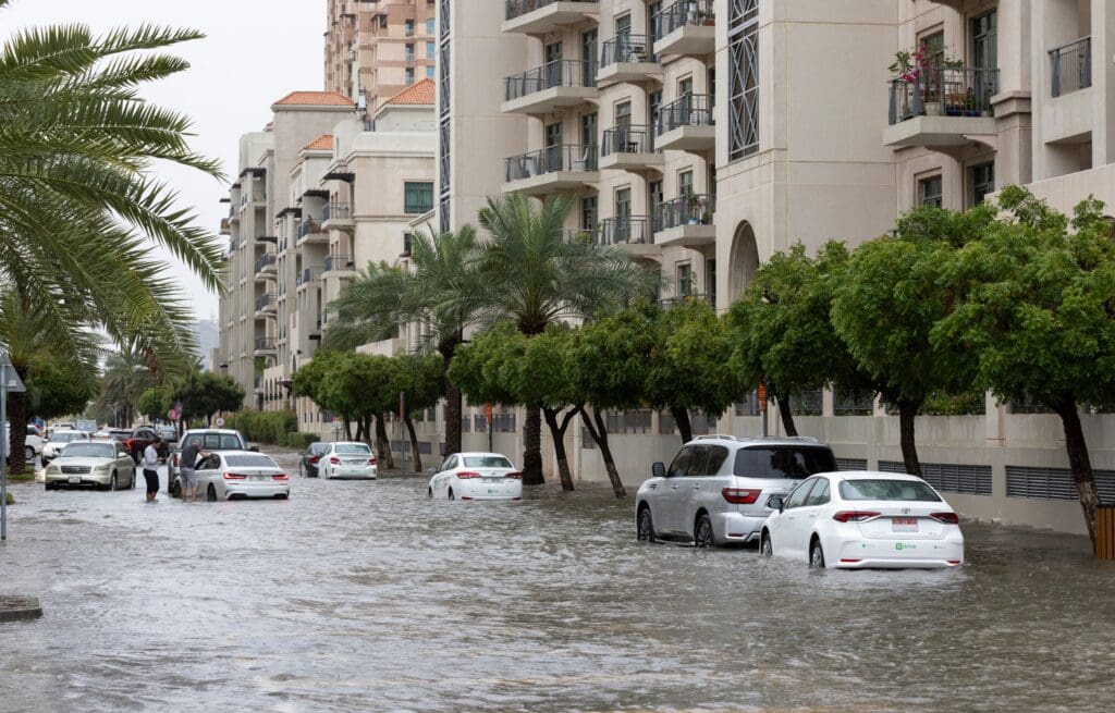 Dubai,,United,Arab,Emirates,,16th,April,2024:,Flooded,Streets,Of