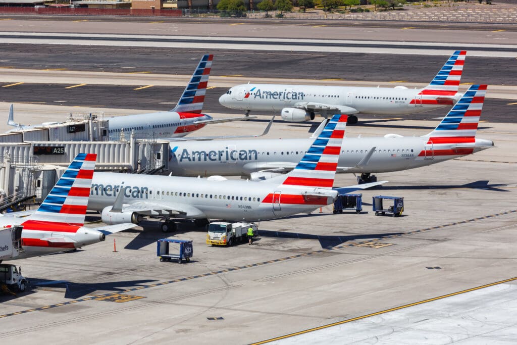 Phoenix,,Arizona,-,April,8,,2019:,American,Airlines,Airbus,Airplanes