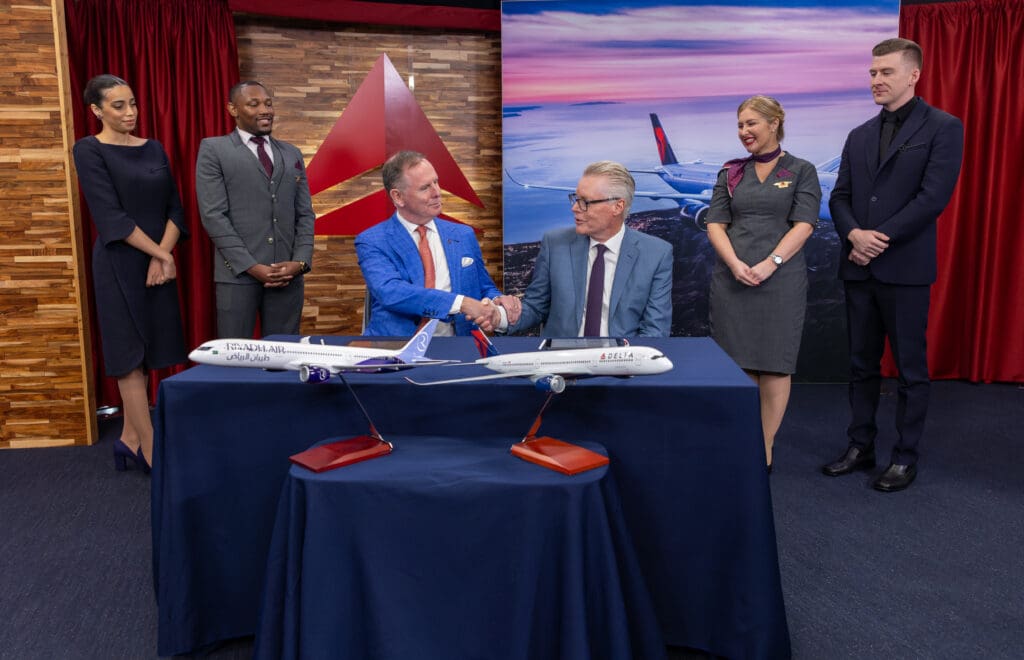 Delta airlines signed