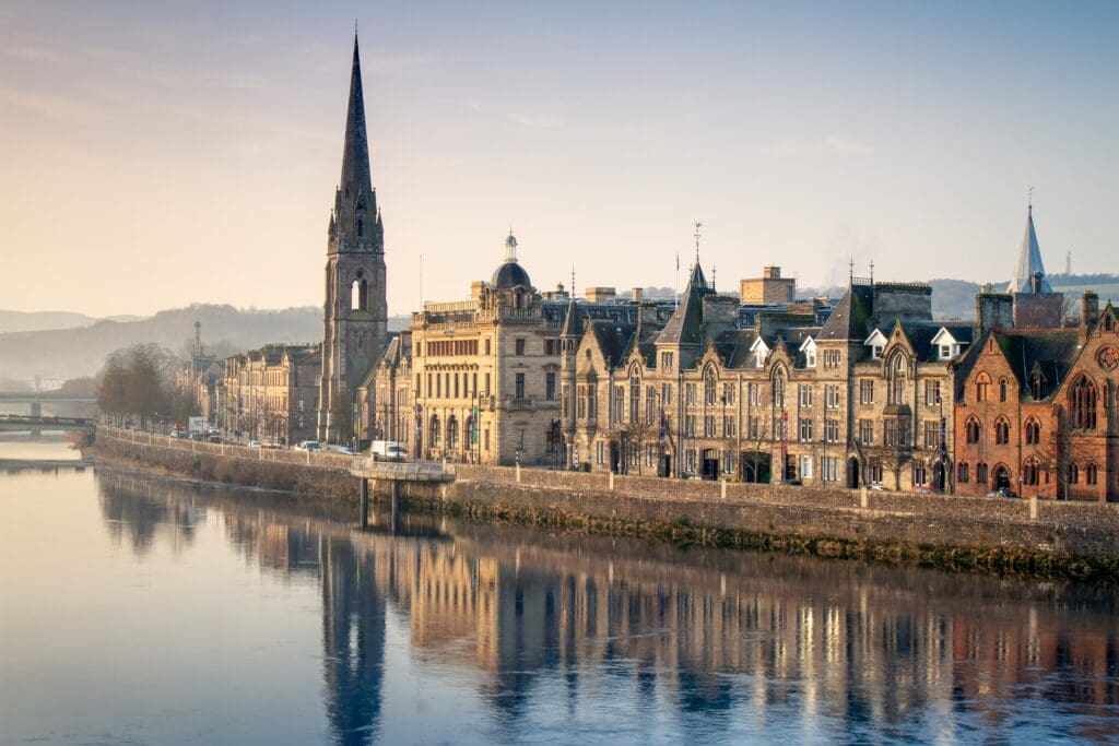 Morning,On,The,River,Tay,At,Perth,,Uk