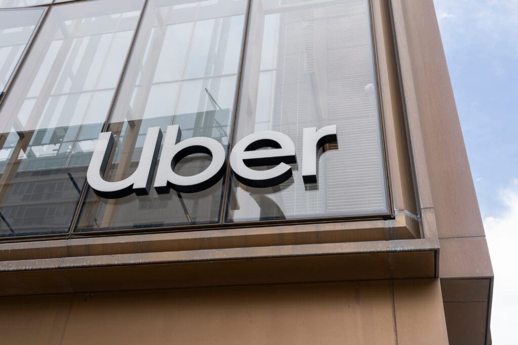 Uber,Sign,On,Its,Headquarters,Building,In,San,Francisco,,California,
