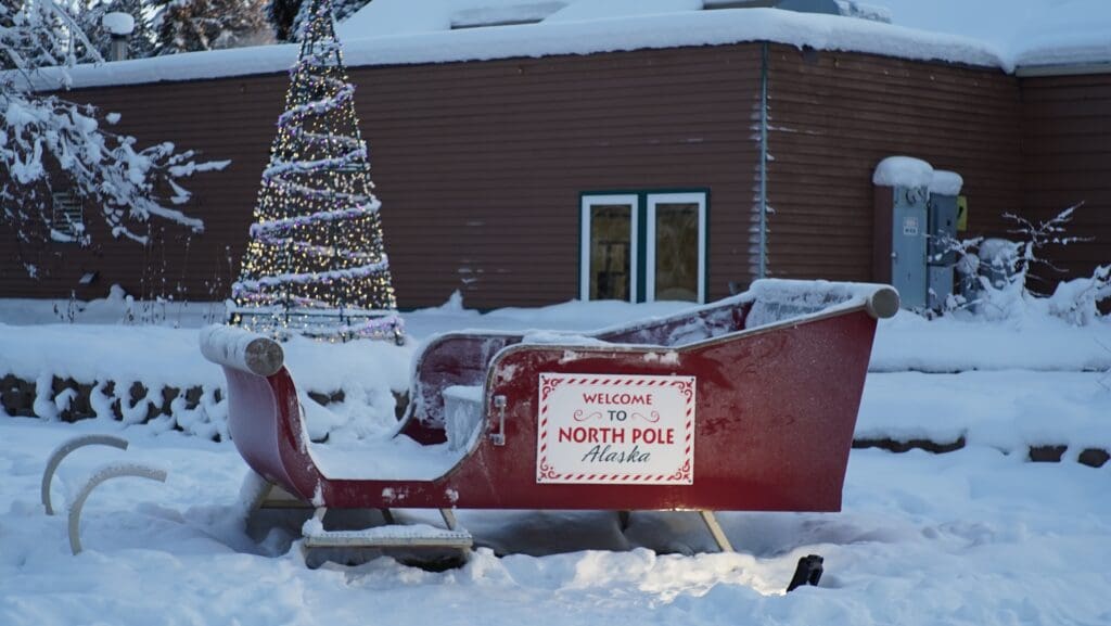 Winter,In,North,Pole,Alaska