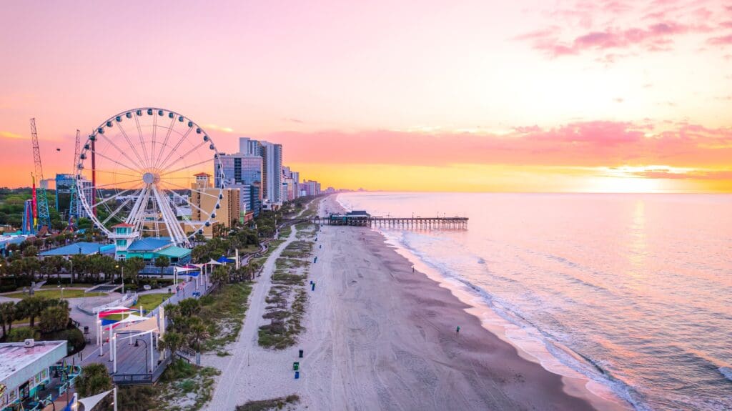 Myrtle,Beach,,,South,Carolina,At,Sunrise.